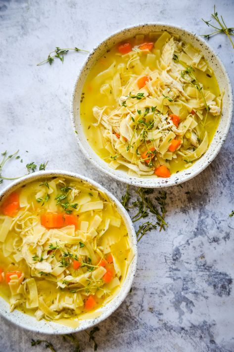 Instant Pot Chicken Noodle Soup Panera Chicken Noodle Soup, Chicken Breast Soup, Instant Pot Chicken Noodle Soup, Instant Pot Chicken Noodle, Soup Recipes Chicken Noodle, Fresh Chicken, Soup Season, Chicken Noodle Soup, Instapot Recipes