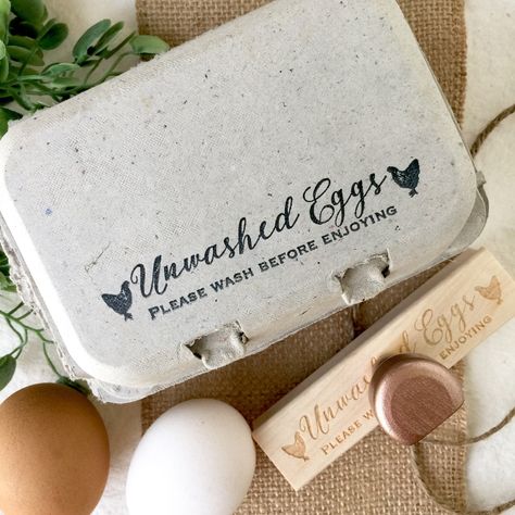 Plastic Egg Carton Crafts, Unwashed Eggs, Nesting Boxes For Chickens, Egg Stamp, Eggs For Sale, Chicken Lover Gifts, Egg Carton Crafts, Chicken Garden, Crazy Chicken Lady