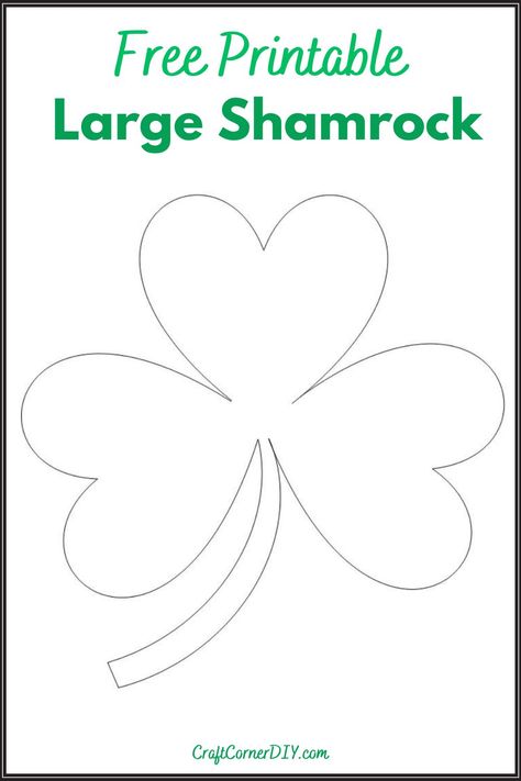 Picture of free printable shamrock templates. Shamrock Applique Pattern, Shamrock Stencil Printable, Shamrock Shape, St Patrick’s Day Quilt Patterns, Shamrock Outline Printable, Shamrocks Template, Shamrock Images, Shamrock Coloring Page Free Printable, Printable Shamrock Template