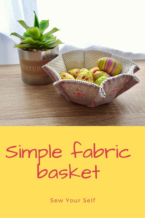 Fabric Basket Diy, Sewing Easter Projects, Diy Fabric Basket, Candle Making For Beginners, Rag Rug Diy, Rug Diy, Fabric Basket Tutorial, Basket Tutorial, Fabric Box