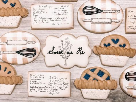 Cutie Pie Baby Shower Theme Cookies, Sweetie Pie Baby Shower Theme, Sweet As Pie 1st Birthday, Sweet As Pie Baby Shower Ideas, Micro Bakery, Pie Birthday, November Baby Shower, Pie Party, First Birthday Themes