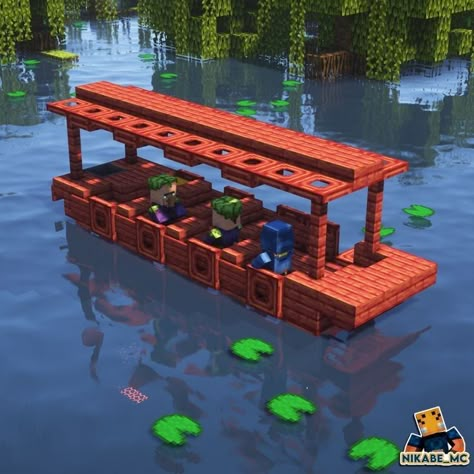 Survival Builds Minecraft, Minecraft Telescope, Minecraft Detail Ideas, Minecraft Mangrove Builds, Minecraft Rooms, Minecraft Ship, Minecraft Japanese, Minecraft Kingdom, Construction Minecraft