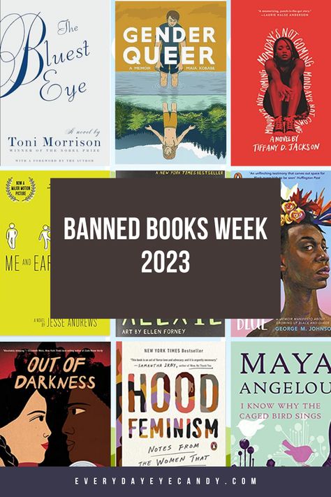 Banned Books List Reading Challenge, Banned Books List 2023, Banned Literature, List Of Banned Books 2023, Banned Books List, Book Banning, Banned Books Wanted Posters, Homeschool Goals, Digital Composition