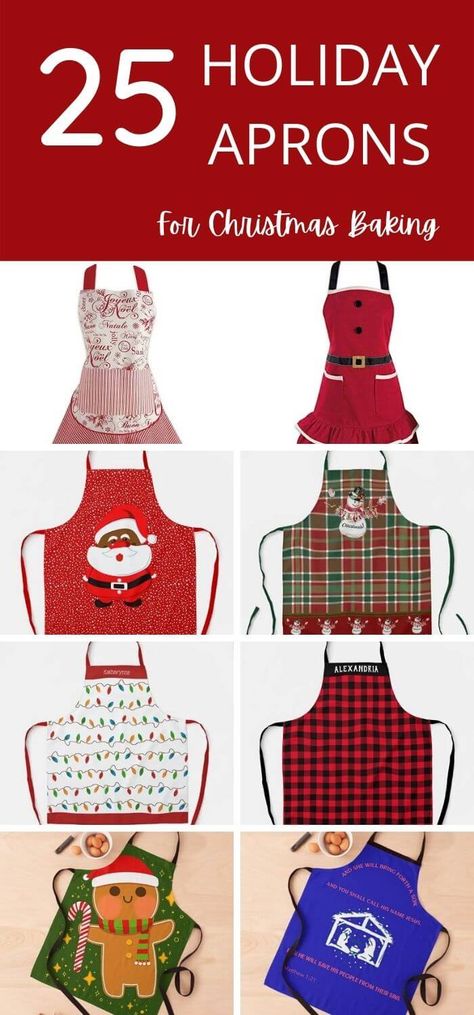 Christmas Aprons Ideas Diy Gifts, Christmas Aprons Ideas Sewing Projects, Christmas Aprons Patterns, Christmas Aprons Diy, Christmas Aprons Ideas, Holiday Baking Easy, Gnome Ideas, Baking Easy, Vintage Style Aprons