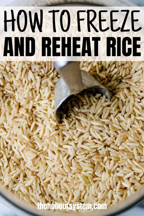 Can You Freeze Cooked Rice, How To Freeze Rice, Meals You Can Freeze And Reheat, Freeze Cooked Rice, Freeze Rice, Freezing Rice, Freezing Cooked Rice, Meals You Can Freeze, How To Reheat Rice