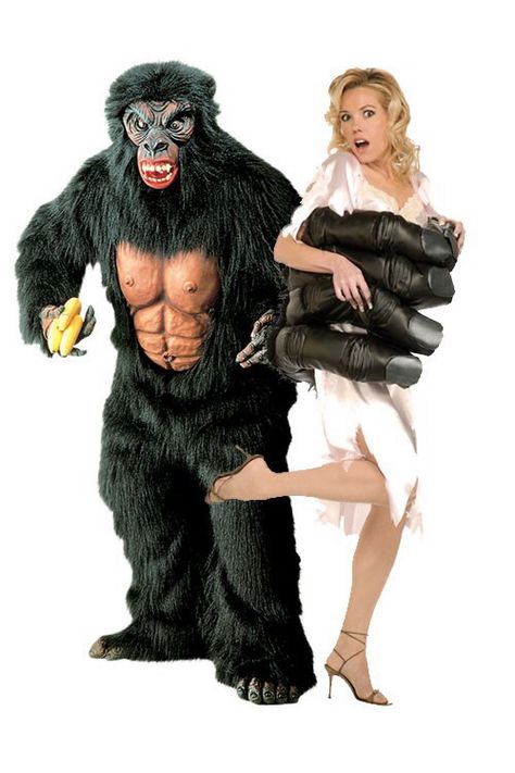 King Kong King Kong Halloween Costume, King Kong Costume, Couple Costume, 2023 Halloween, Halloween Queen, Halloween 2018, King Kong, Couples Costumes, Halloween Outfits