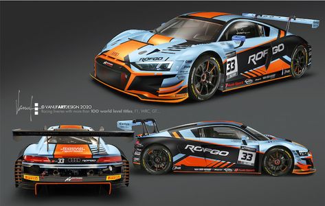 Guest Entries Boost ADAC GT Masters At Nürburgring | dailysportscar.com Car Livery, Gulf Racing, Car Ramps, Nissan Gtr R35, Vehicle Wrap, Truck Paint, Racing Car Design, Car Wrap Design, Car Graphics