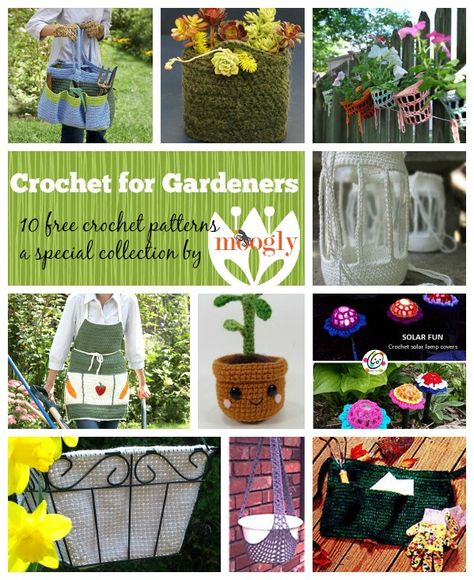 Crochet for Gardeners! 10 free #crochet patterns in a special collection from @mooglyblog 70 Crochet, Free Mandala Crochet Patterns, Starting Seeds, Crochet Garden, Fiber Crafts, Crochet Mandala Pattern, Needle Crafts, Crochet Things, Crochet Mandala