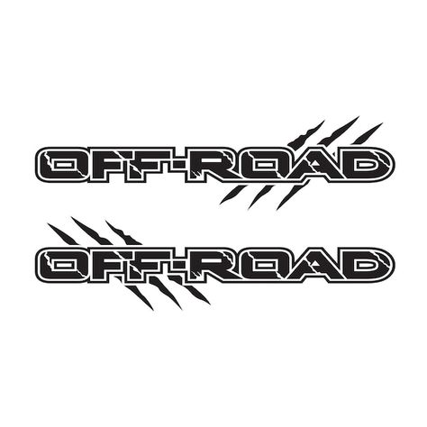 Offroad logo design for vehicle vinyl wr... | Premium Vector #Freepik #vector #4x4-logo #4x4 #pickup-truck #vintage-truck Offroad Stickers, 4x4 Logo, 2024 Logo, Road Logo, Bike Sticker, Car Sticker Design, Bike Stickers, Car Wraps, Glitch Wallpaper