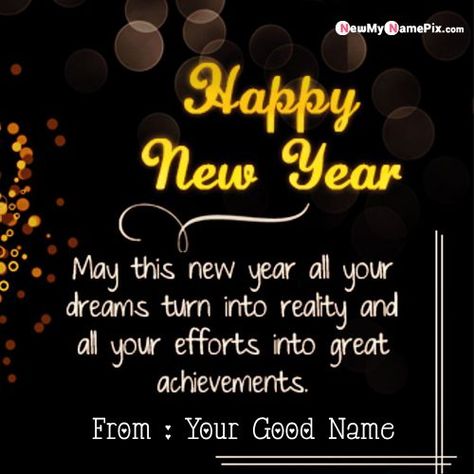 Happy New Year Name Edit, Happy New Year Wishes Messages Beautiful, Beautiful Happy New Year Images, New Year Wishes With Name, Happy New Year India, Happy New Year Photos, Happy New Year Post, New Year Greeting Card Design, New Year Wishes Cards