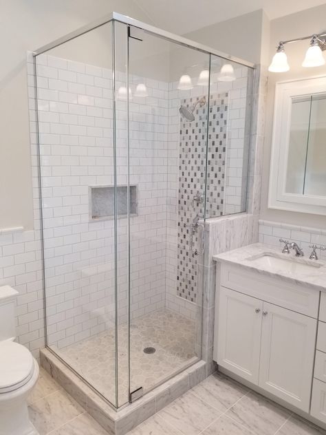 Toilet Next To Shower Stall, Frameless Glass Shower Enclosure, Very Small Bathroom, Bathroom Stand, Small Shower, Small Bathroom Layout, Standing Shower, Bathroom Plans, Bathroom Model