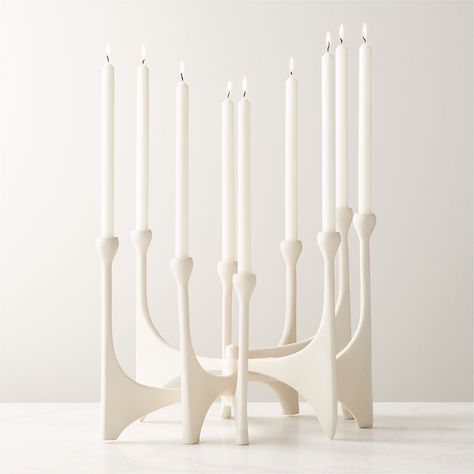 New Modern Furniture & Home Decor: August 2022 | CB2 Lotus Flower Candle Holder, Wood Pillar Candle Holders, Black Taper Candles, Marble Candle Holder, B Design, Unique Candle Holders, Modern Candle Holders, Flower Candle Holder, Marble Candle