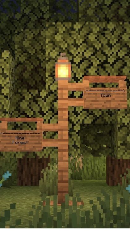 Aesthetic Mine Entrance Minecraft, Minecraft Hanging Sign Design, Minecraft Festival Ideas, Dog Pen Minecraft, Medieval Well Minecraft, Doc Minecraft, Village Path Minecraft, Cute Minecraft Houses No Mods, Strip Mine Entrance Minecraft