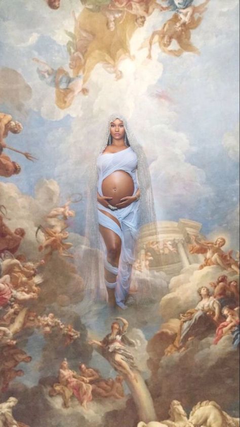 Pregnant Wallpaper, Nicki Minaj Pregnant, Wallpaper Queen, Onika Maraj, Maternity Shoot Outfit, Nicki Minaj Wallpaper, Maternity Studio Photoshoot, Maternity Photography Poses Couple, Nicki Minaj Photos