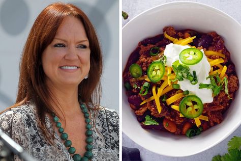 We Made Ree Drummond’s Pioneer Woman Chili Recipe, and Yes, It’s Perfect Ree Drummond Chili, Pioneer Woman Chili Recipe, Chili Recipe Pioneer Woman, Pioneer Woman Chili, Unique Chili Recipes, Classic Chili Recipe, Bowl Of Chili, Instagram Recipes, Homemade Cornbread