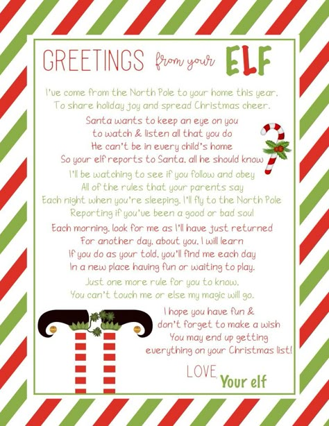 Free Elf on the Shelf Welcome Letter Printable and Ideas for a North Pole Breakfast - Just Simply Mom Elf On The Shelf Welcome Letter Classroom, Elf Letter To Classroom, Elf On The Shelf Classroom Arrival Note, Elf Arriving Letter, Elf On Shelf Introduction Letter, Welcome Note From Elf On The Shelf, Elf On The Shelf First Arrival Letter Free Printable, Elf On The Shelf Greeting Letter, First Year Elf On The Shelf Letter