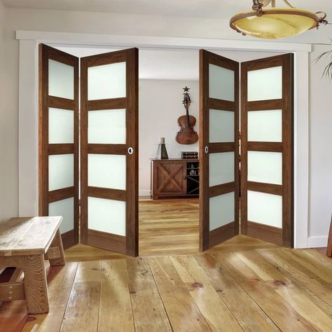 Modern Patio Doors, Internal Folding Doors, Folding Doors Interior, Sliding Room Dividers, Sliding Folding Doors, Room Divider Doors, Folding Door, Door Design Modern, Sliding Doors Interior