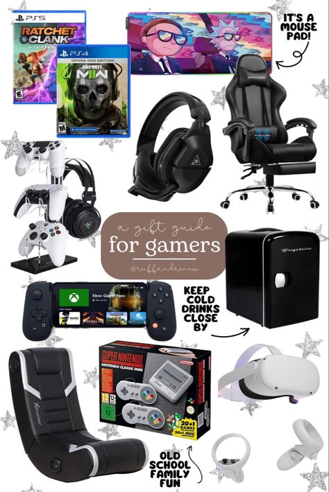 Gift Ideas For Gamers, Video Game Gifts, Gifts For Gamer Boyfriend, Video Game Room Decor, Men Video, Men Gift Ideas, Meta Quest 2, Gamer Boyfriend, Boyfriend Gift Basket