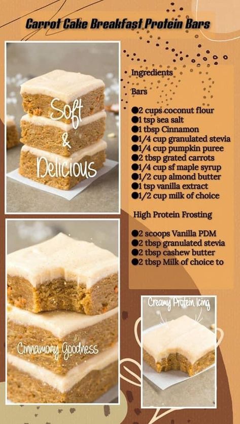 Herbalife Baking Recipes, Herbalife Treats, Herbalife Protein Bars, Lotus Recipe, Carrot Cake Protein, Herbalife Tips, 2024 Health, Herbalife Shakes, Baking Shop