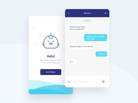 Robbie - Chatbot by José Polanco Safety App, Chatbot App, Chatbot Design, Learn Web Development, Mobile App Design Inspiration, App Ideas, Timeline Design, Dashboard Ui, Mobile Ui Design