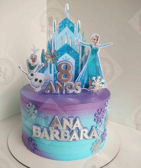 Pastel Frozen, Bolo Frozen, Winter Wonderland Birthday, Frozen Birthday, Elsa Frozen, Kids Cake, 1st Birthday Parties, Winter Wonderland, 1st Birthday