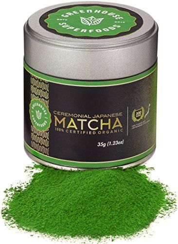 Greenhouse Superfoods Ceremonial Matcha 1st Harvest Japanese Premium 200 Year History USDA  JONA Certified Organic Bonus Size 17 More 35g >>> You can find more details by visiting the image link.Note:It is affiliate link to Amazon. #c4c Macha Powder, Ceremonial Matcha, Ceremonial Grade Matcha, Organic Matcha, Matcha Green Tea Powder, Green Tea Powder, Green Powder, Matcha Powder, Matcha Green Tea