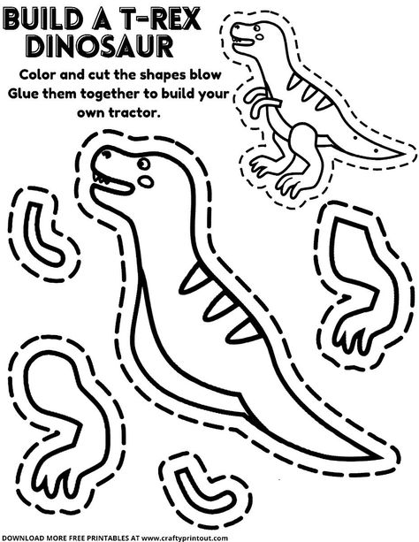 Are your kids dino-crazy? Get them excited about learning with these free dinosaur coloring sheets! Perfect for preschoolers, kindergarteners, and elementary school students, these printable worksheets feature a variety of dinosaurs, including T-rex, Triceratops, Stegosaurus, and more. Download your free dinosaur coloring sheets today! #dinosaur #coloring #worksheets #preschool #kindergarten Dinosaur Activities Preschool Printables, Dinosaur Templates Free Printable, Dinosaur Worksheets Preschool, Dino Crafts, Coloring Pages Dinosaur, Crafts Dinosaur, Dinosaur Crafts Kids, Dinosaur Week, Dinosaur Crafts Preschool