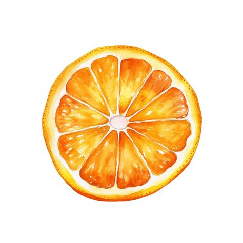 Orange Slice Drawing, Orange Template, Baby Milk Bath, Orange Slice, Milk Bath, Baby Milk, Orange Slices, Free Png, Watercolor Illustration