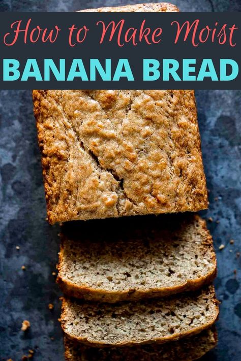 Banana Bread With Brown Sugar Banana Bread With Brown Sugar, Cabin Meals, Interesting Desserts, Brown Sugar Banana Bread, Banana Bread Recipe Easy Moist, Banana Recipes Easy, Banana Dessert Recipes, Bake Sale Recipes, Moist Banana Bread