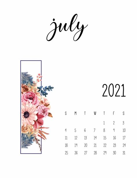 July 2021 Floral Calendar Free #Julycalendar2021 #Julycalendar #Julycalendar2021printable #Calendarideas #Calendarprintables #Calendar2021 #floralcalendar #floralcalendar2021 #floralcalendar2021printable July 2021 Calendar, Adidas Backgrounds, Summer Planning, World Of Printables, Free Printable Calendars, Floral Calendar, July Calendar, Make A Calendar, Printable Calendars