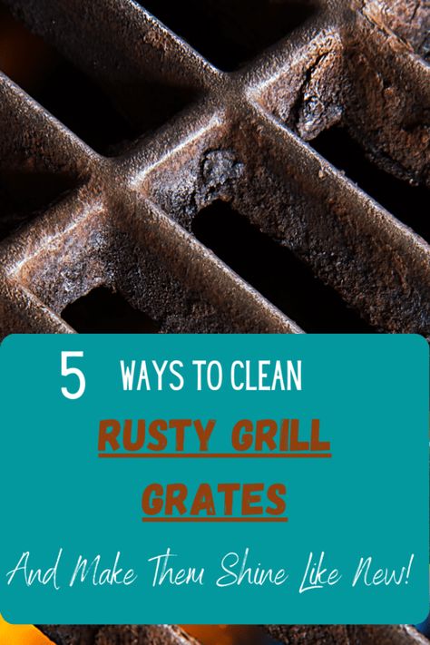 Cleaning Barbecue Grill, Cleaning Rusty Cast Iron, Clean Bbq Grill Grates, Cleaning Bbq Grill, Clean Grill Grates, Blake Mitchell, How To Clean Bbq, Cast Iron Cleaning, How To Clean Rust