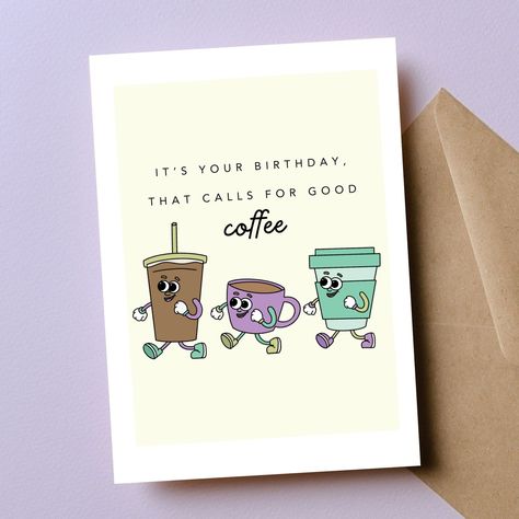 My biggest inspiration for new designs comes from cards I personally need for different events and occasions. For adult birthdays I always find myself defaulting to beverages whether that be wine, beer or coffee so I decided to make not one but two cards for each! I've already given out a couple of these. Which one is your favorite?? #wine #winebirthday #happybirthday #hoppybirthday #beerbirthday #beer #coffee #coffeebirthday #happybirthdaytoyou #winederful #craftbeer #goodwine #fancycoffee ... Coffee Birthday Cards, Coffee Birthday, Birthday Card Ideas, Aunt Birthday, Beer Birthday, Birthday Wine, Fancy Coffee, Happy Birthday Card, Which One Are You