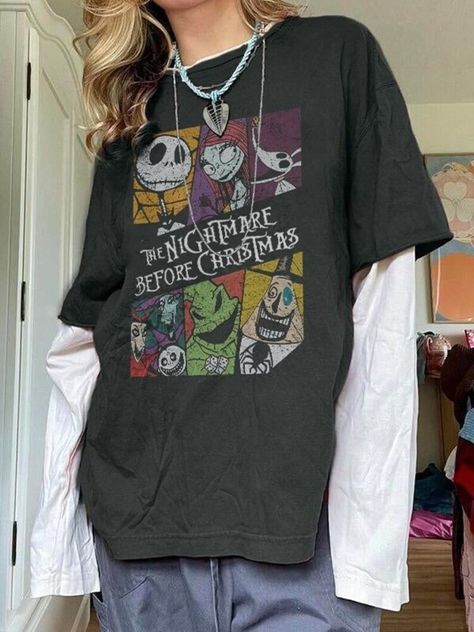 Vintage The Nightmare Before Christmas shirt, Jack and Sally Oogie Boogie Lock Shock Barrel shirt, Disney halloween shirt Check more at https://jerryclothing.com/product/vintage-the-nightmare-before-christmas-shirt-jack-and-sally-oogie-boogie-lock-shock-barrel-shirt-disney-halloween-shirt/ Outfits Inspired By Nightmare Before Christmas, Nightmare Before Christmas Shirt Ideas, Oogie Boogie Outfit, Oogy Boogie, Nightmare Before Christmas Outfits, Lock Nightmare Before Christmas, Disneyland Fits, Long Sleeve Under Shirt, Nightmare Before Christmas Shirt