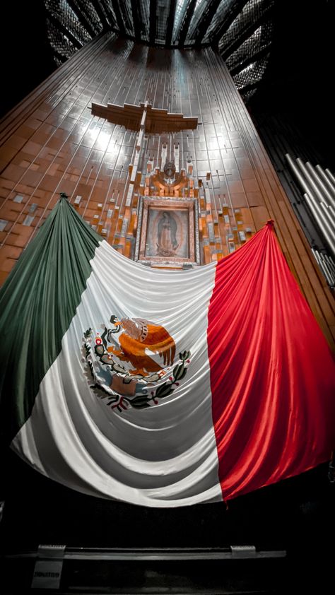 Basilica de la Virgen de Guadalupe #mexico #bandera #mexicomagico Hispanic Culture, Mexican Flags, Jesus And Mary Pictures, Mother Mary, Santa Maria, Jesus