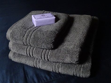 Towels with a twist  #bathrobe #bathtowelset #bathtowels #bathroom #bathroomdecor #dressinggown #review #textiles #towels Grey Towels, Swedish Interiors, Gray Towels, Bath Towel Sets, Interior Design Inspiration, Decorating Tips, Room Makeover, Bath Towels, Gowns Dresses