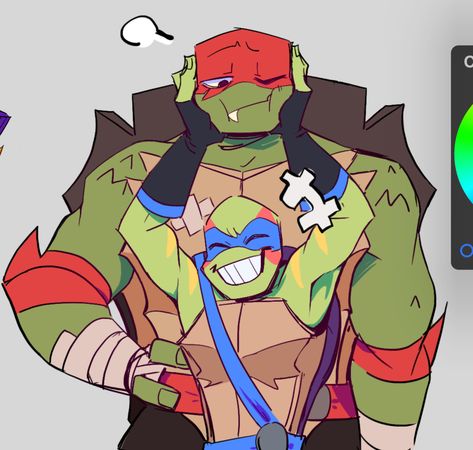 ROTTMNT!!! (i was in love with this show last year, i kinda wanna get back into it….. so look its raph and leo being cutesies aw. Donatello Ninja Turtle, I Was In Love, Tmnt Characters, Leonardo Tmnt, Ninja Turtles Funny, Teenage Mutant Ninja Turtles Artwork, Silly Kids, Ninja Turtles Artwork, Tmnt Artwork