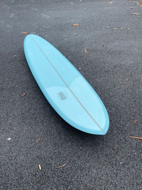 Surfboard , surf , planche de surf , blue tinted surfboard , single fin Blue Surfboard Aesthetic, Cute Surfboards, Blue Surf Board, Blue Surfboard, Surf Boards, Surfboard Art, Surfboard Design, Longboards, My Dream Came True