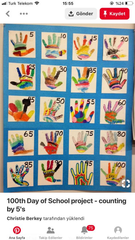 100 Days Of School Arts And Crafts, School 100th Day Ideas, 100 Days Of School Crafts For Preschool, 100 Days Of School Activities, 100 Days Of School Project Kindergartens, 100 Días De Clases, 100s Day, 100th Day Of School Crafts, Kindergarten February