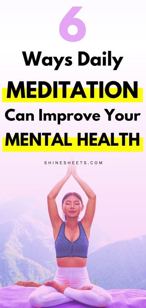 6 Ways Daily Meditation Can Improve Your Mental Health Waterfall Meditation, Meditation For Healing, Learn To Meditate, Learn Yoga, Meditation For Beginners, Meditation Benefits, Mindfulness Activities, Meditation Techniques, Daily Meditation