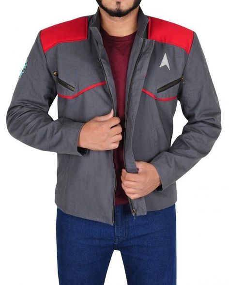 Star Trek Shirt, Star Trek Uniforms, Jersey Uniform, Star Trek Beyond, Star Trek Funny, Zachary Quinto, Spock, Inspired Fashion, Grey Fabric