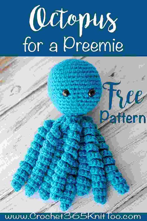 Octopus For Preemies, Octopus Crochet Pattern Free, Preemie Octopus, Preemie Crochet, Octopus Pattern, Octopus Crochet Pattern, Baby Octopus, Preemies, Crochet Octopus