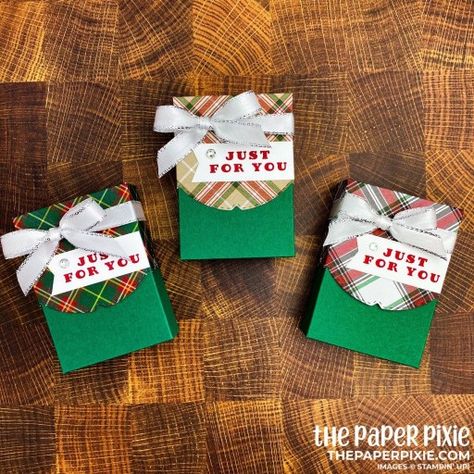 The Paper Pixie Boxes, Stampin Up Small Treat Boxes, Paper Pixie Treat Boxes, Christmas Treat Holders Diy, Stampin Up Boxes Treat Holder, Stampin Up Cracker And Treat Box Dies, Sweetbriar Rose, Treat Boxes Diy, Scrapbook Retreat