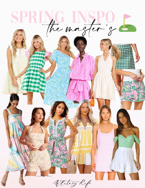 Tournament Outfit, Golf Tournament Outfit, Country Club Aesthetic, Us Open Golf, Southern Style Outfits, Masters Tournament, Masters Golf, Spring Inspo, Outfits To Wear