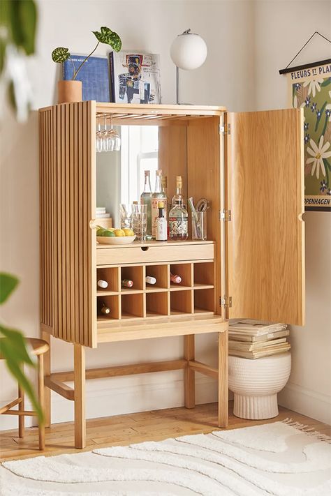 Home Bar Cabinet, Bar Storage, Muebles Living, Diy Cabinets, Wooden Bar, Bar Cabinet, Mini Bar, Bar Furniture, Latest Styles