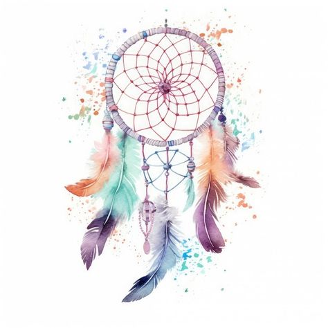 Native American Feathers, Watercolor Feather, Feather Dream Catcher, Rainbow Paint, Cowgirl Cowboy, Planner Printables Free, Planner Printables, Free Planner, Craft Classes