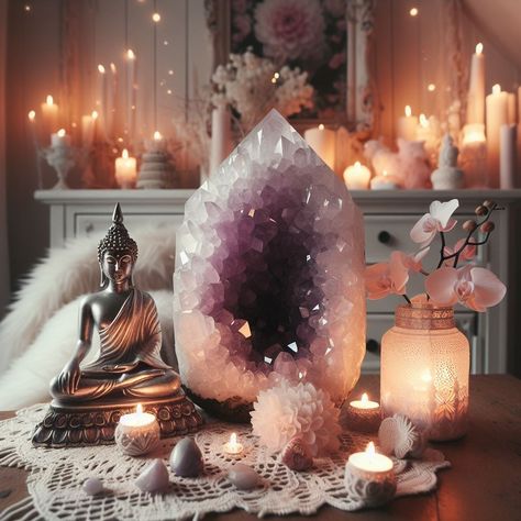 Goddess Home Aesthetic, Reiki Rules, Crystal Healing Room, Boho Spa, Healing Room Ideas, Sagittarius Wallpaper, Altar Inspiration, Zen Aesthetic, Reiki Business