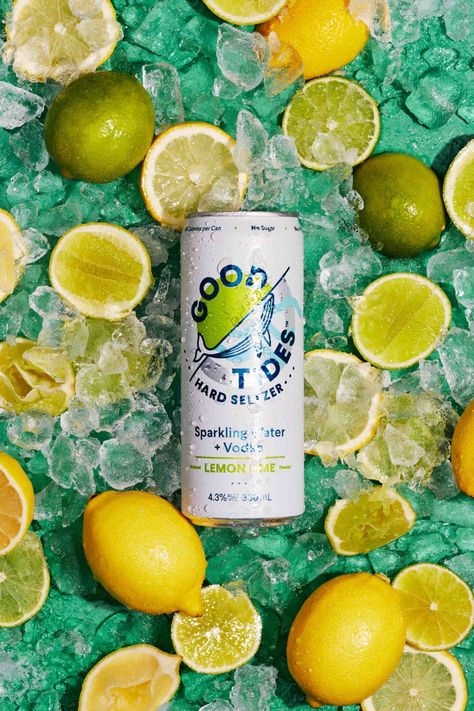 Seltzer Product Photography, Seltzer Photography, Canned Drink Photography, Beer Product Photography, Drink Product Photography, Beverage Photography Ideas, Can Photography, Drinks Photography, Good Photography