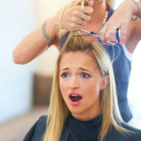 The face you make when you're about to get a ponytail chopped off. #pointyourchindown #pixie #pixiecut #sideshave #undercut #sidecut #headshave #buzzcut #shorthair #haircut #bobcut #fauxhawk #blonde #shorthairdontcare #bangs #nape #hair #gorgeous #beautiful #barber #hairdresser #salon #hairfetish #hairofinstagram #makeover #hairoftheday #picoftheday #longtoshort #beautifulgirls #model Mommy Haircuts, Buzzed Hair Women, Anime Haircut, Mom Haircuts, Forced Haircut, Bad Haircut, Haircut Pictures, Haircut Inspiration, Cut Her Hair