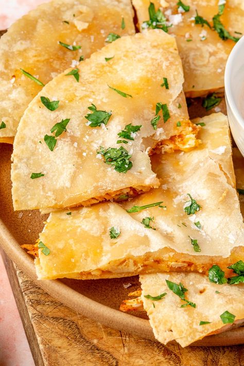 Oven-Baked Chicken and Cheese Quesadillas - Fed & Fit Baked Chicken Quesadilla, Quesadillas In The Oven, Chicken And Cheese Quesadillas, Cheese Quesadillas, Fed And Fit, Chicken Quesadilla Recipe, Chicken And Cheese, Cheese Quesadilla, Quesadilla Recipes