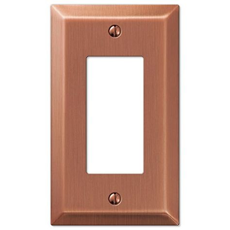 Amerelle 163RAC Century Steel 1 Rocker Wallplate, Antique... https://www.amazon.ca/dp/B00NO203PS/ref=cm_sw_r_pi_dp_U_x_adzqBbP7BHSJC Upstairs Family Room, Project Room, Copper Backsplash, Coffee Truck, Farmhouse Traditional, Light Switches, Copper Wall, Copper Kitchen, Switch Plate Covers